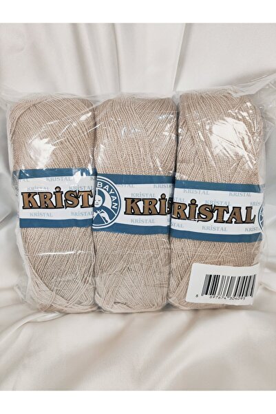 Ören Bayan Kristal Light Beige Hand Knitting Yarn (3 Pieces) - Color: 130