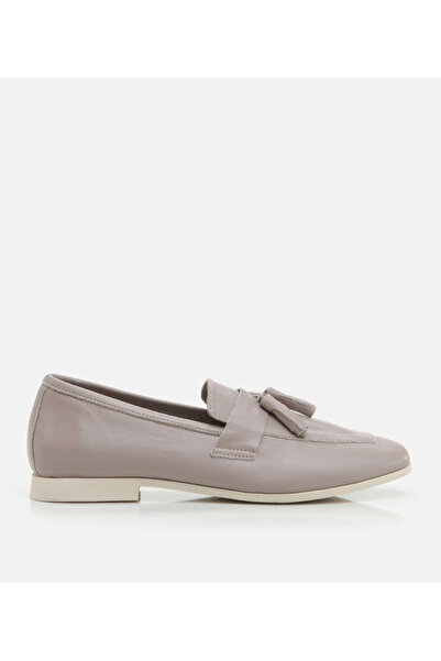 Hotiç Women's Leather Gray Loafers