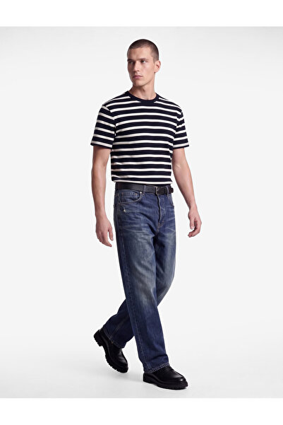 Koton Short Sleeve Crew Neck Slim Fit Striped T-Shirt
