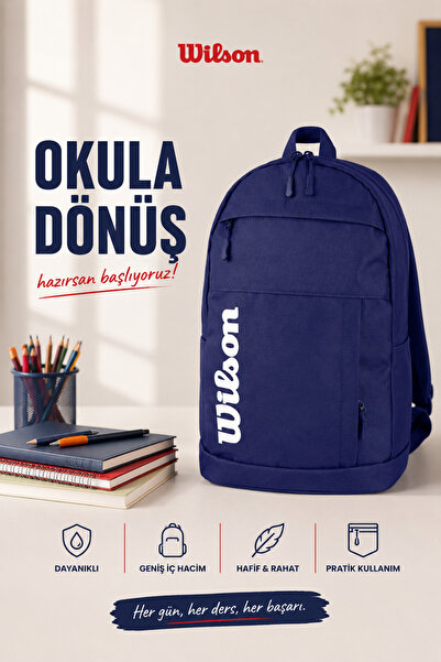 Wilson Geantă școlară unisex, cu licență, impermeabilă, căptușită, cu suport ...
