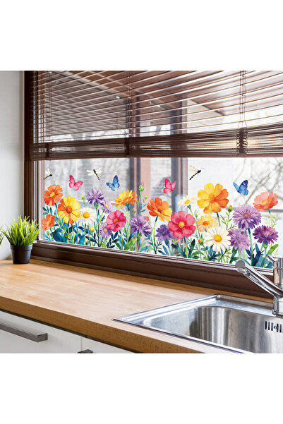 Choice MULTI Painted Beautiful Flowers, Home Glass Windows, Background Walls,...