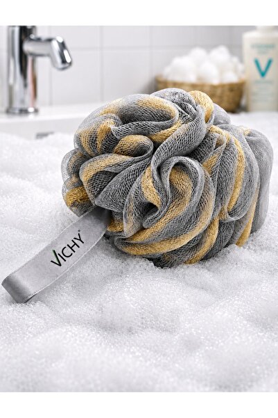 VICHY Banyo Lifi Yumuşak Top Lif Naturel Ponpon Banyo Lifi VCH-6575