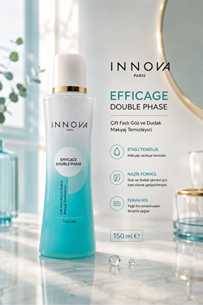 Innova Efficage Double Phase Çift Fazlı Göz ve Dudak Makyaj Temizleyici 150 ml