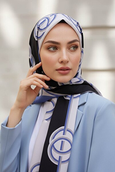 Vissona Women's Luxury Medina Silk Shawl Black