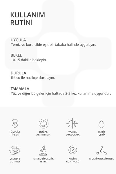 Lien Beaute Lumirice Fermente Pirinç Peeling Etki Maske Aydınlatıcı Ton Eşitleyici Leke Karşıtı Kolajen Arbutin