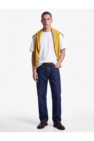 Koton Tricou oversize de bază din bumbac cu mânecă scurtă