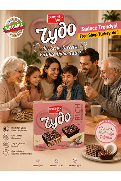 TedarikçinBurada Hindistan Cevizi Ve Sırla Süslenmiş CHUDO Waffle