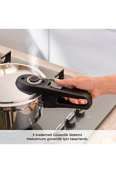 Emsan Fast Cooker Çift Emniyetli Düdüklü Tencere 4+6 Lt