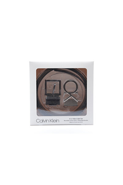 Calvin Klein ERKEK 4 IN 1 KEMER 11CK020007-BLACK-BROWN