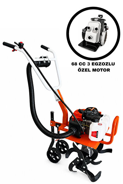 ÖM-KA Royal 68 CC - 3 EGZOZLU - MİNİ ÇAPALAMA MAKİNESİ - ÇELİK BIÇAKLI 6 HP