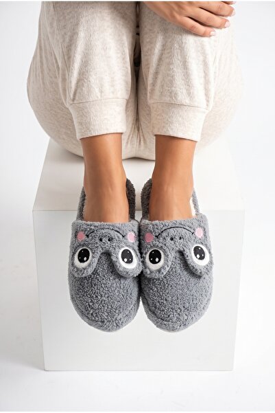 StWenn Women's Plush House Slippers with Frog Figure, Winter Warm, Closed Toe...