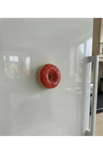 GENCATELİER Donut Tasarımlı Dekoratif Buzdolabı Süsü Sukuşi Magnet / 1 ADET A...