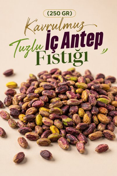ÜLKÜ KURUYEMİŞ (250 GR) Kavrulmuş Tuzlu İç Antep Fıstığı Hediyelik Atıştırmal...