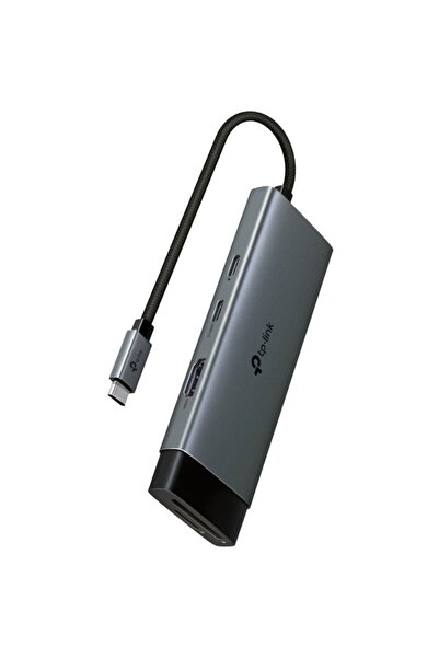 TP-LINK Hub USB-C UHC, 7-in-1: HDMI, 2x USB 3.0, USB-C, cititor SD/micro SD, ...