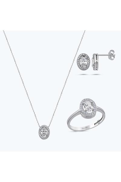 Altınbaş Altın Üçlü Oval Set