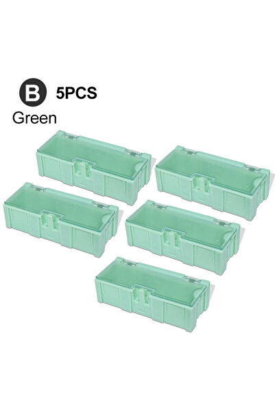 Choice1 B Green 5PCS SMD Container SMT IC Electronic Component Mini Storage B...