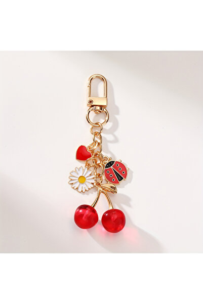Choice A Cherry Blossom Keychain for Women, Cute Butterfly Floral Charm, Dura...