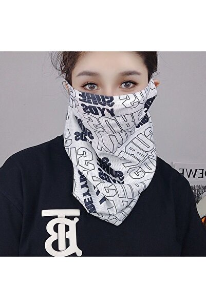 Choice white Ice Silk Sunscreen Face Mask Hip Hop Fashion Sunshade Hiking Tra...