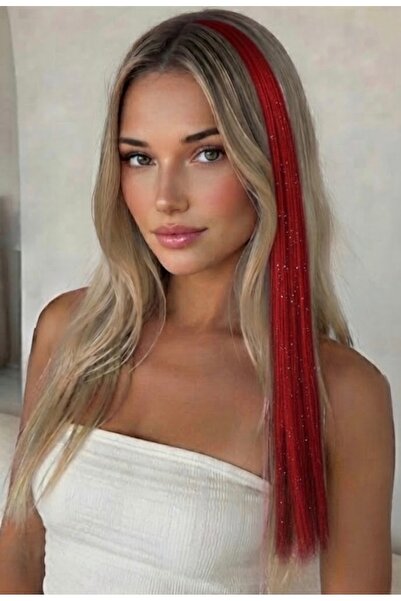 MutluBiDünya 1 Adet Çıtçıtlı Tinsel Gelin Teli Saç Simi Aksesuarı Hair Tinsel
