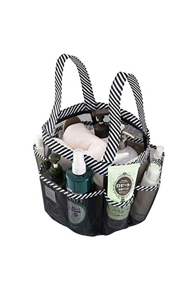 Choice black Mesh Shower Caddy Tote, Portable College Bathroom Tote, Quick Ho...