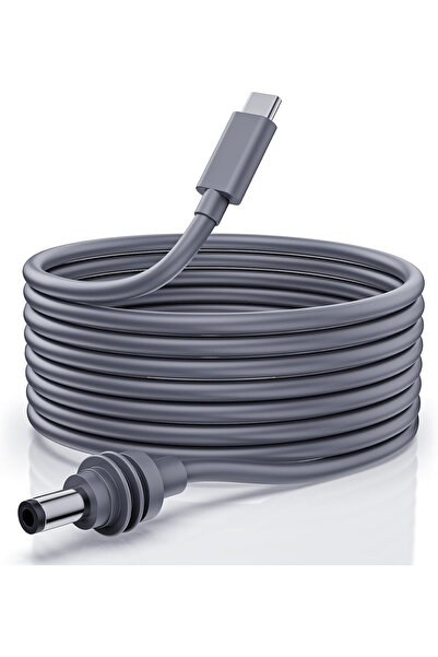 Choice كابل طاقة USB C إلى DC بطول 5 متر باللون الرمادي لستارلينك، كابل USB T...