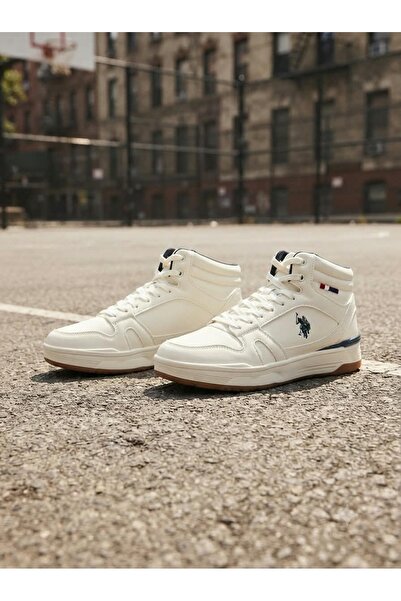 U.S. Polo Assn. Rekas White Men's High Sneaker