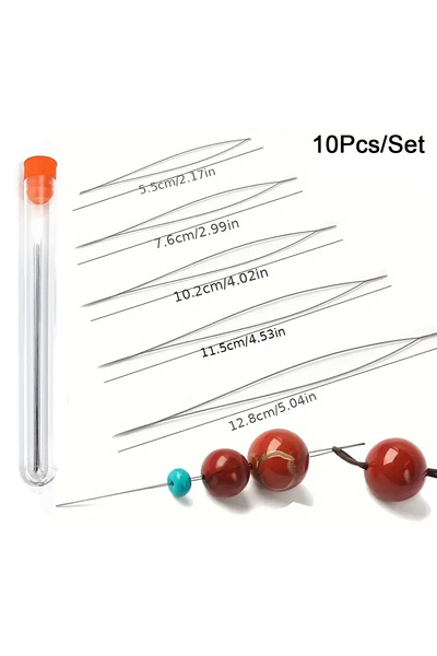 Choice WHITE A Box Of 10 Open Needles Two Of Each Of Five Sizes Open Needles ...
