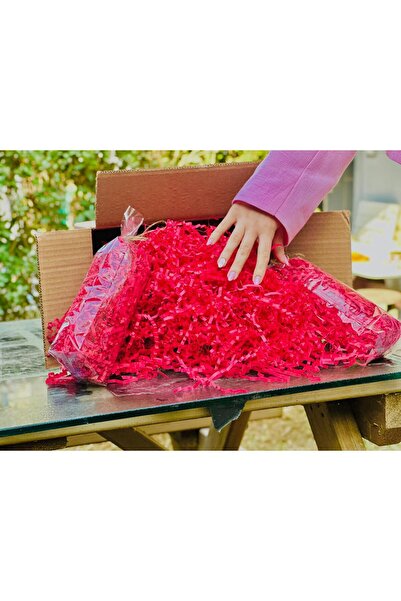 Orbak Kağıt Kırmızı Zigzag Kırpık Dolgu Kâğıdı 50 Gr – Hediye Kutu İçi Süslem...