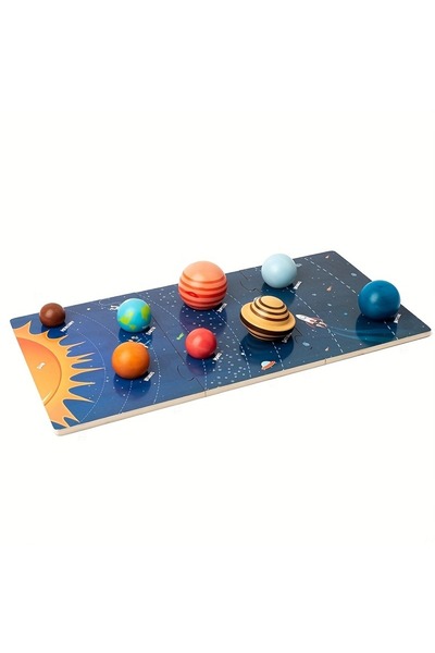 Choice Wooden Planet Models, the Eight Planets of the Solar System, Planet Id...