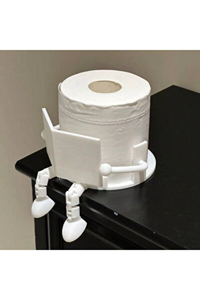 choice2 WHITE Creative Toilet Paper Holder Stand - Fun Sitting Posture Design...