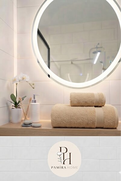 Pamira 50X90 70X140 Beren Bath Towel Set 2 Pieces [1 Hand and Face Towel, 1 B...
