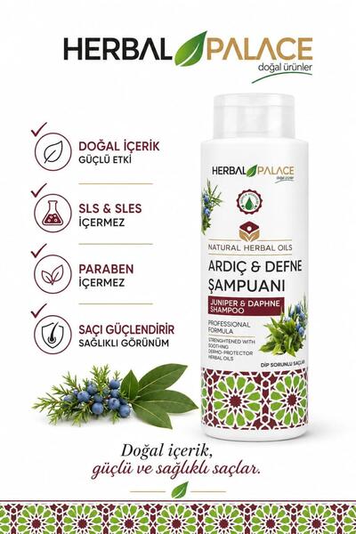 Herbal Palace Ardıç Defne Şampuanı 400 ml