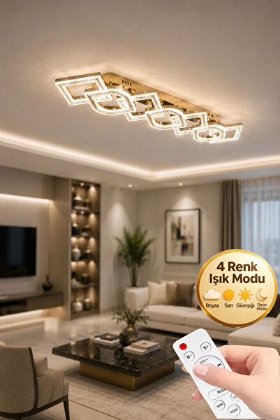 Lumia Lighting Lucia Model 7"li Gold 3 Renk Modu Yemek Masası Oturma Çocuk Ya...