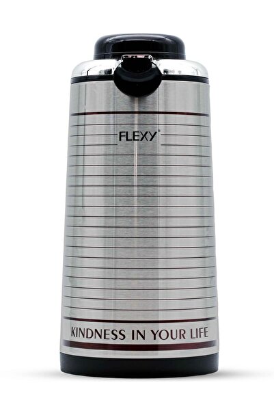 flexy FVJ1009LS Vacuum Flask 1.9L, Hot & Cold Insulated Thermos, Press-Tip-Po...