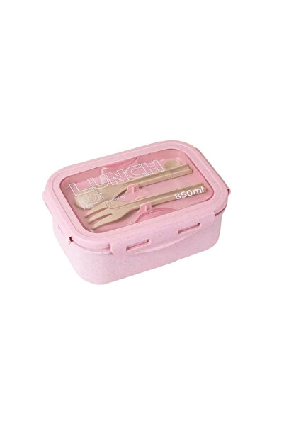 Choice5 800ml 2 2 Pink 1pc Wheat Straw Lunch Box, Bento Box for Students, Por...
