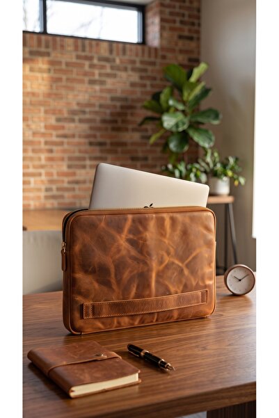 Zalle 13’ 14’ inç Macbook Çanta Laptop Tablet Çantası Fermuarlı Taba