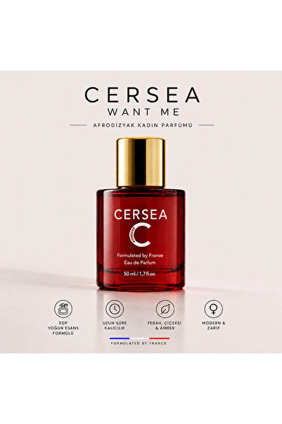 CERSEA Want Me Afrodızyak Kadın Parfüm – Baştan Çıkaran, Feminen ve Akılda Ka...