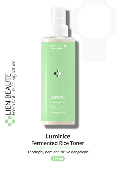 Lien Beaute Lumirice Fermente Pirinç Özlü Aydınlatıcı Ton Eşitleyici Leke Kar...