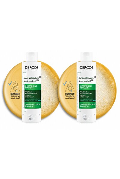 Vichy Dercos Anti-Hair Fall Shampoo-Anti-Dandruff, for Normal and Oily Hair, ...