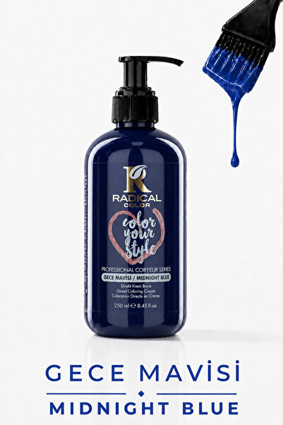 Radical Color Su Bazlı Saç Boyası 250 Ml Gece Mavisi