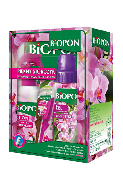 bros Pachet de îngrijire pentru orhidee BIOPON (gel, spray, bețișoare, elixir)