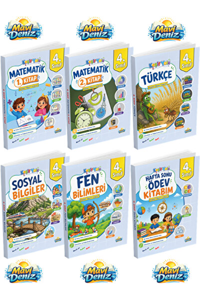 Mavi Deniz Yayınları MAVİ DENİZ 4.SINIF TAM EĞİTİM SETİ GÜNCEL