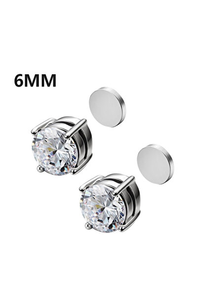 Choice Type2 Crystal Strong Magnetic Ear Stud Clip Earrings for Men and Women...