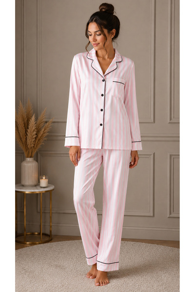 Çizgili Pijama Takımı