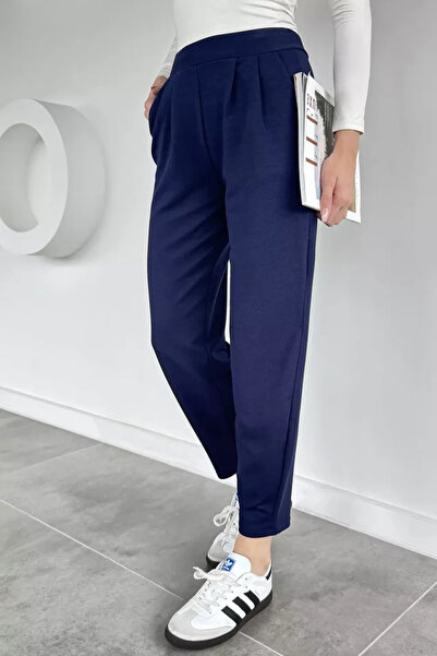 TOZLU Women's Pocketed Carrot Pants