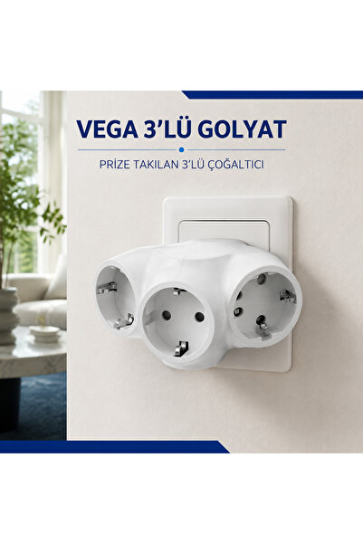 VEGA 3'LÜ GOLYAT PRİZE TAKMALI