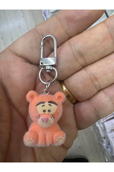 HER ŞEY NOTA www.herseynota.com Tigger Plush Charm Keychain Cute Orange Figur...