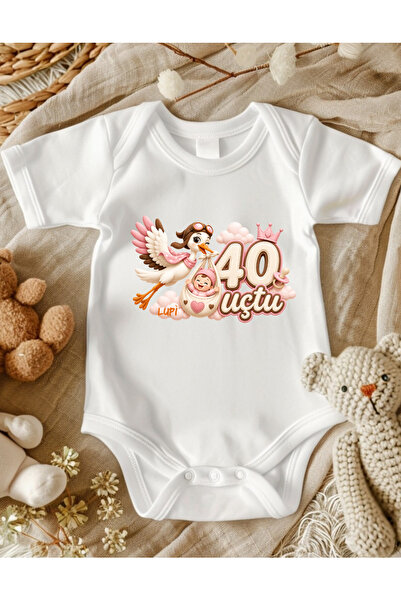 lupi 40 Uçtu Yazılı Bebek Zıbın