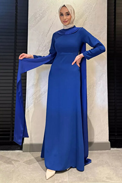 TOZLU Pearl Detailed Hijab Evening Dress