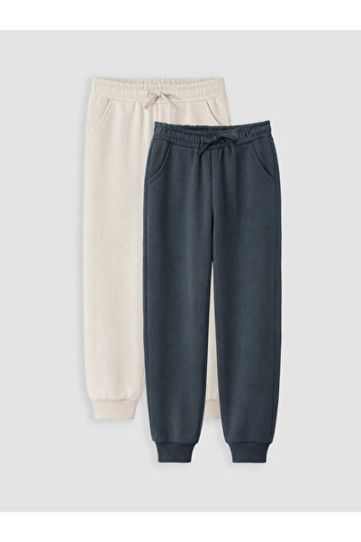 LC Waikiki Lcw Kids Anthracite Boys' Jogger Sweatpants 2-Pack